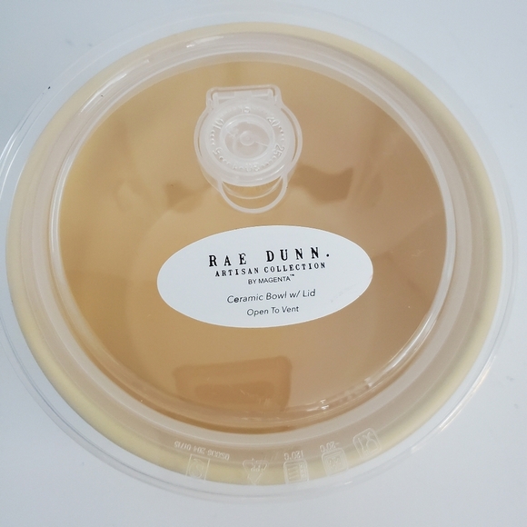 Rae Dunn SAVOR Yellow Ceramic Bowl With Lid - Picture 3 of 8